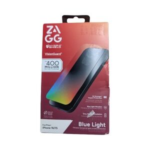 Aa9-N ZAGG InvisibleShield Glass VisionGuard Blue Light Apple iPhone 16/15